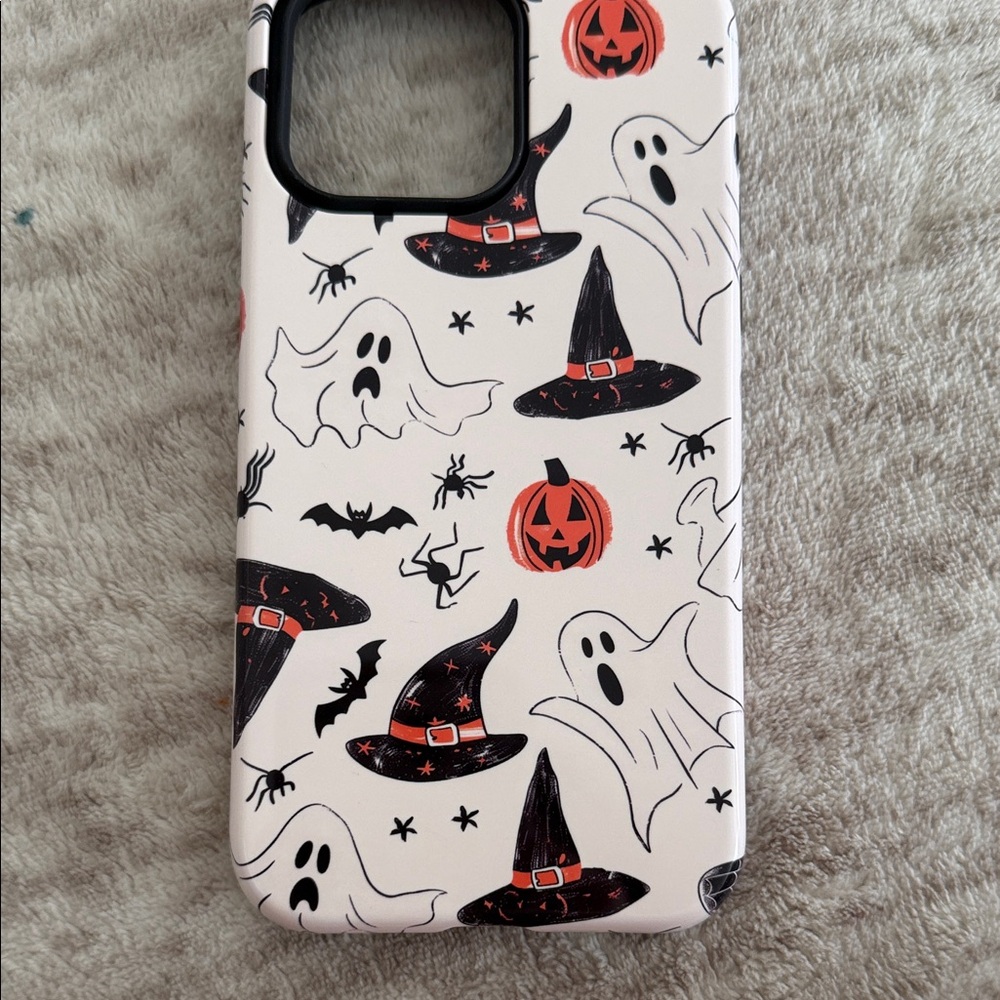 Halloween Ghost and Witch Hat Phone Case